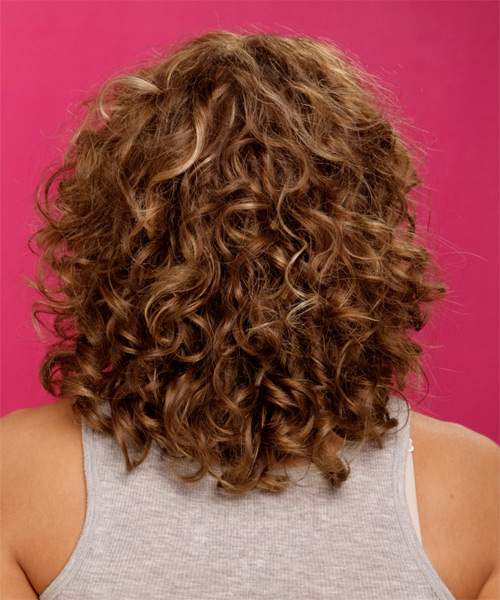 Medium Curly Formal Hairstyle  Medium Brunette Chestnut  side view