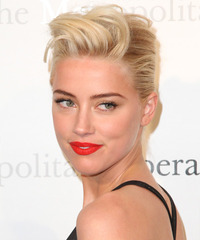 Amber Heard Hairstyle on Amber Heard Hairstyle   Click To View Hairstyle Information