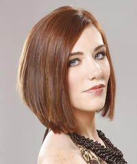 Casual Medium Straight Hairstyle - click to view hairstyle information