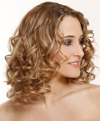 Formal Medium Curly Hairstyle - click to view hairstyle information