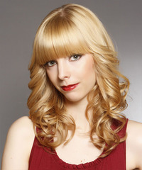 Formal Long Curly Hairstyle - click to view hairstyle information