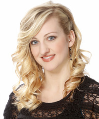Formal Long Curly Hairstyle - click to view hairstyle information