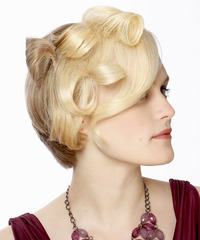 Formal Short Curly Hairstyle - click to view hairstyle information