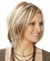 Hair Style  on Short Straight Casual Hairstyle   Light Blonde Bob Haircut   14191