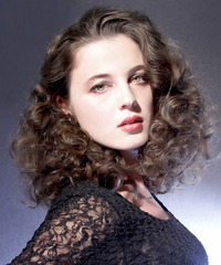 Formal Medium Curly Hairstyle - click to view hairstyle information