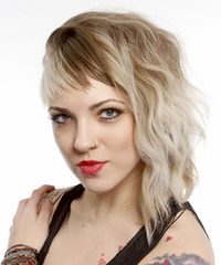 Alternative Medium Wavy Hairstyle - click to view hairstyle information