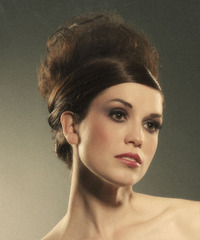 Formal Updo Long Curly Hairstyle - click to view hairstyle information