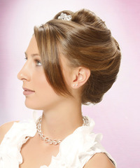 Formal Updo Long Straight Hairstyle - click to view hairstyle information