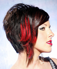 Alternative Short Straight Hairstyle - click to view hairstyle information