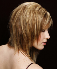 Casual Medium Straight Hairstyle - click to view hairstyle information