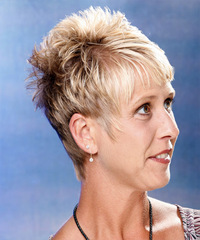 Formal Short Straight Hairstyle - click to view hairstyle information
