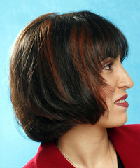 Casual Medium Straight Hairstyle - click to view hairstyle information