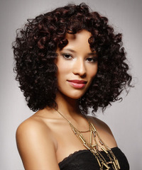 Casual Medium Curly Hairstyle - click to view hairstyle information