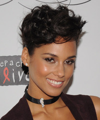 Alicia Keys Hairstyle - click to view hairstyle information