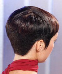 Formal Short Straight Hairstyle - click to view hairstyle information