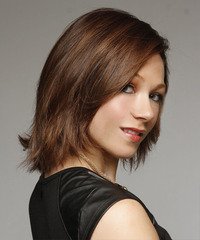Casual Medium Straight Hairstyle - click to view hairstyle information