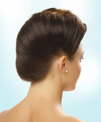 Formal Updo Long Straight Hairstyle - click to view hairstyle information