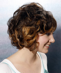 Formal Medium Curly Hairstyle - click to view hairstyle information