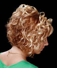 Formal Medium Curly Hairstyle - click to view hairstyle information