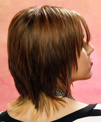 Casual Medium Straight Hairstyle - click to view hairstyle information