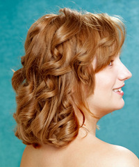 Formal Medium Wavy Hairstyle - click to view hairstyle information