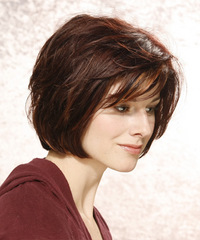 Casual Medium Straight Hairstyle - click to view hairstyle information