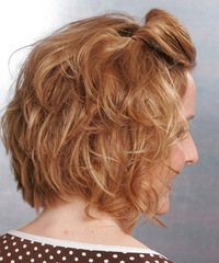 Formal Updo Medium Curly Hairstyle - click to view hairstyle information