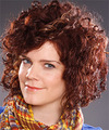 Casual Medium Curly Hairstyle Casual Medium Curly Hairstyle