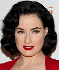 Dita Von Teese Hairstyle - click to view hairstyle information