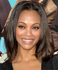 Zoe Saldana Hairstyle - click to view hairstyle information