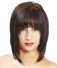 Formal Medium Straight Hairstyle