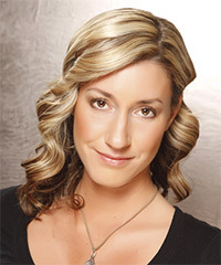 Formal Medium Wavy Hairstyle - click to view hairstyle information