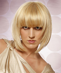 Formal Medium Straight Hairstyle - click to view hairstyle information