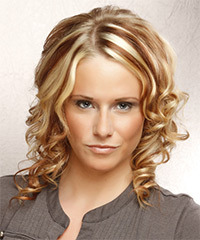 Formal Medium Curly Hairstyle - click to view hairstyle information
