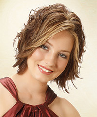 Casual Short Wavy Hairstyle - click to view hairstyle information