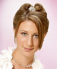 Formal Updo Long Straight Hairstyle