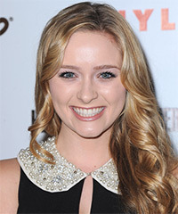 Greer Grammer Long Wavy Dark Blonde Hairstyle With Light Blonde Highlights