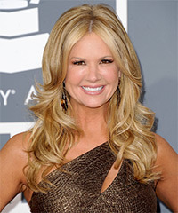 Nancy O Dell Long Straight Golden Blonde Hairstyle With Light Blonde