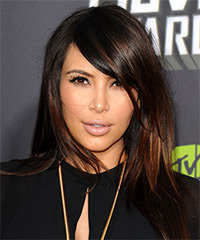 Kim Kardashian Hairstyle - click to view hairstyle information