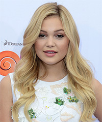 Olivia Holt Long Wavy Light Honey Blonde Hairstyle