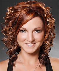 Formal Medium Curly Hairstyle