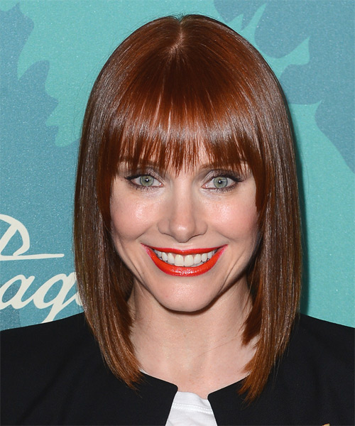 Bryce Dallas Howard Medium Straight Red Hairstyle