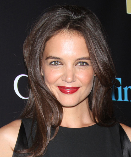 Katie Holmes Long Straight   Chocolate   Hairstyle  