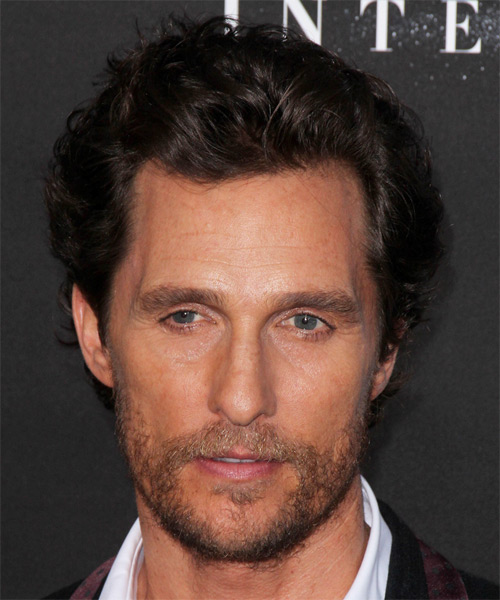 Matthew McConaughey Short Wavy   Dark Brunette   Hairstyle