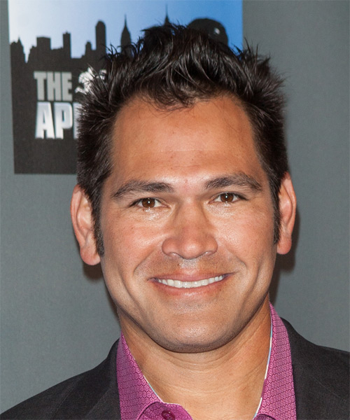 Johnny Damon Short Straight   Dark Brunette   Hairstyle