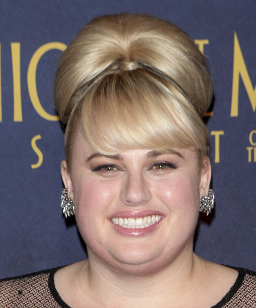 Rebel Wilson Long Straight Vintage Hairstyle