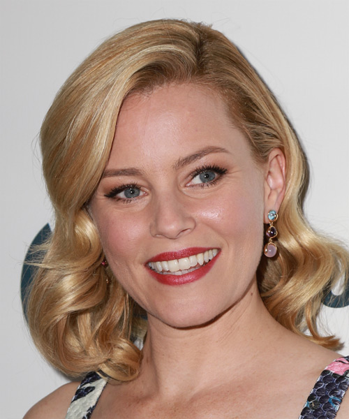 Elizabeth Banks Medium Wavy   Golden   Hairstyle