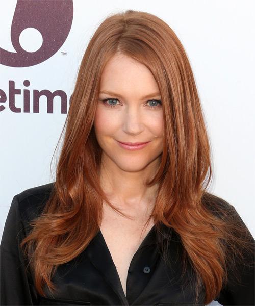 Darby Stanchfield Long Straight    Red   Hairstyle