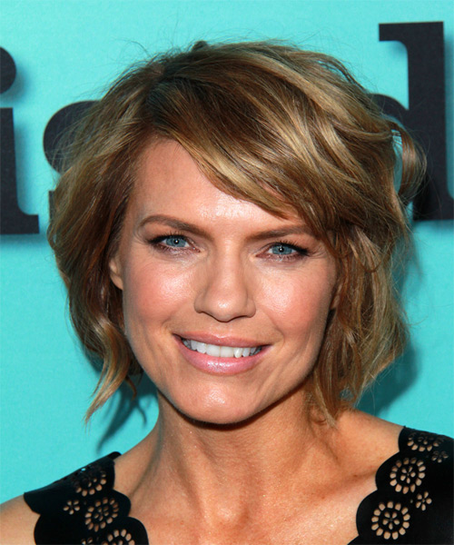 Kathleen Rose Perkins  Short Straight   Golden   with Side Swept Bangs