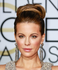 Sofia Vergara Long Straight Brunette Updo Hairstyle